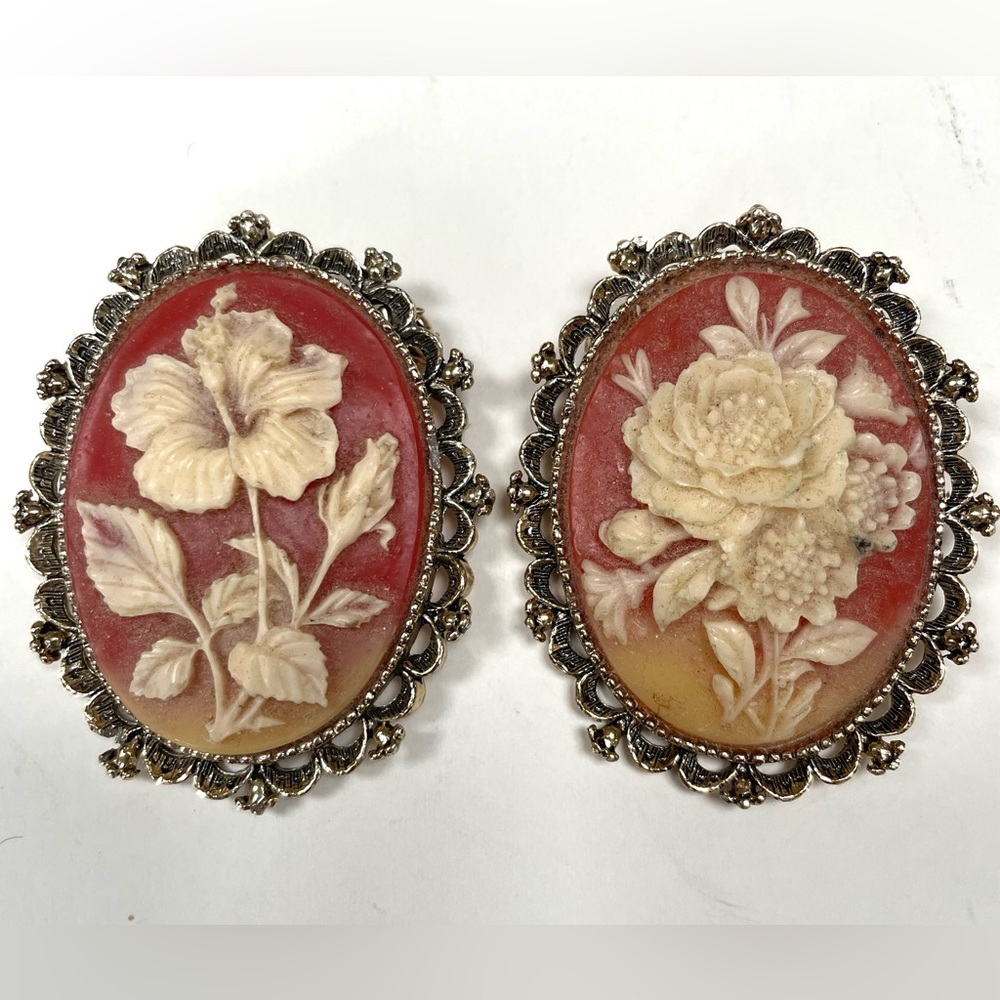 Set of 2 Vintage Cameos.